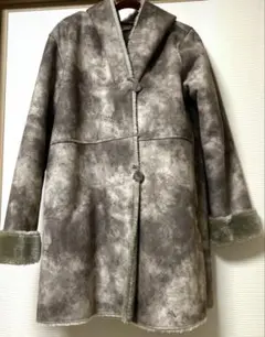 ムートンコート グレー系　ジャケット　コート