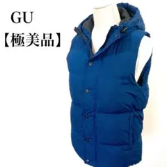 【極美品】 GU フード付き 軽量 ダウンベスト