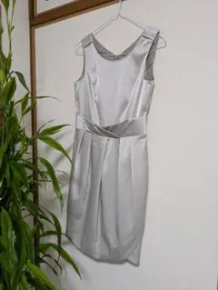 WILLSELECTIONウィルセレクションドレスワンピースシルバーノースリーブ