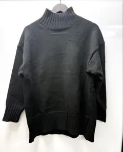 Rope Picnic ブラック タートルネック セーター 38