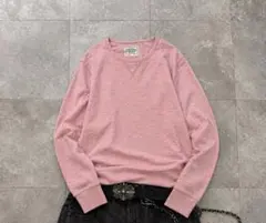 00s OLD UNIQLO 短丈 Vガゼット スウェット 杢ピンク XL平成