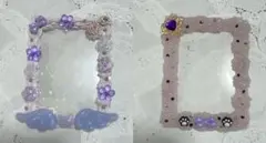 ホイップデコ　トレカケース　2個セット　紫　イベント　アイドル　推し活