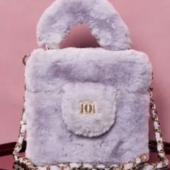 Darich ファースクエアミニバッグ PUR パープル　バニティバッグ