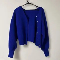 【LAKOLE】 カーディガン ブルー Mサイズのサムネイル