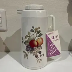 極美品】象印 レトロ 魔法瓶ポット VL-1900（1.92L）グリーン花柄 