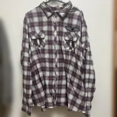 Harley Davidson 長袖　チェックシャツ　グランジ　平成　y2k