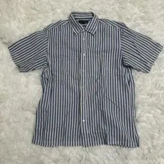 THE SCOTCH HOUSE スコッチハウス　ストライプ　半袖シャツ　メンズ