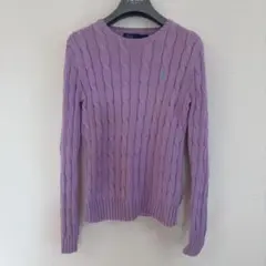 Polo by Ralph Lauren ケーブルニットセーター ラベンダー S