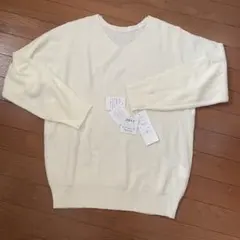 オフホワイト 2ＷＡＹリブ編み 長袖ニット