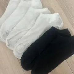 ま*る様 スクールソックス 黒 白 まとめ売り✩.*˚