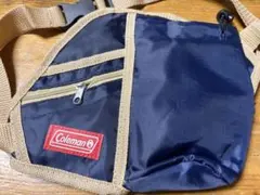 Coleman ボディバッグ ネイビー ベージュ