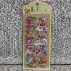 BGM　IRIDE イチゴ　喫茶アラモード　オーロラ箔シール