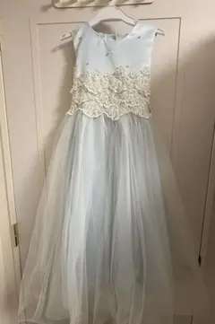 フォーマルドレス　ピアノ　発表会　水色　130cm