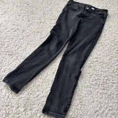 H&M ブラックデニム スキニーパンツ 28/32インチ(S〜M) レディース