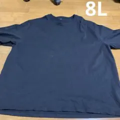 ブラック Lサイズ プリント Tシャツ 8L