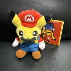 ポケモンセンターオリジナル ☆ マリオピカチュウ ぬいぐるみ ☆ コラボ 希少 ポケモンセンターオリジナル ☆ マリオピカチュウ ぬいぐるみ