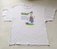☆古着■DELTA■GOLF イラスト■プリント■Tシャツ■半袖■XL☆