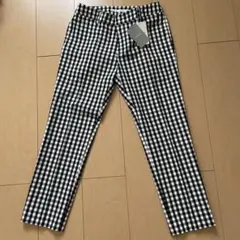 新品未使用　イエナIENA　ギンガムチェッククロップドパンツ　36