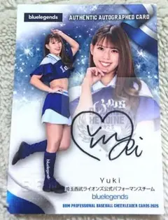 bluelegends サイン カード BBM チアリーダー カード yuki