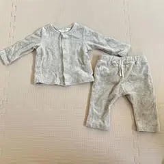 H&M ADORABLES ベビー服 セットアップ ベロア 70 前開き