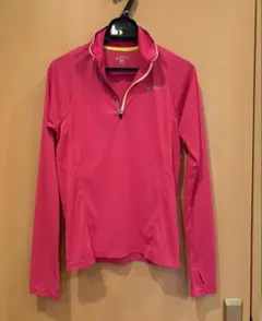 asics アシックス ハーフジップ トップス ピンク M