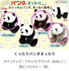 kuttari パンダまったり ぬいぐるみ 3頭セット