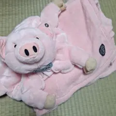 パパジーノ ぬいぐるみ ブランケット ピンクぶた ブタ