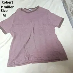 【オシャレ⭐Robert P.miller】ピンク　ボーダー　サイズMのサムネイル