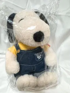 スヌーピー ぬいぐるみ デニムオーバーオール付き