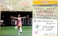 Honeys チアリーダー nayon サイン 生写真 チア ハニーズ bbm