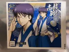 劇場版新劇場版【銀魂吉原大炎上】ラベル缶 志村新八 ステッカー