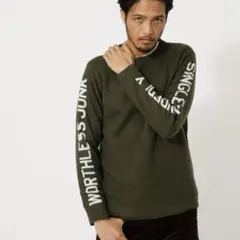 AZUL BY MOUSSY 長袖ニット　カーキのサムネイル