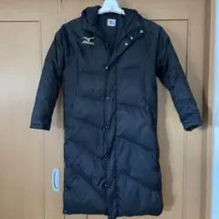 ミズノ　ベンチコート　ダウンコート　ユニセックス　ダブルジッパー　S ブラック