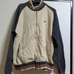 HANG TEN ジップアップジャンパー L ベージュ/グレー