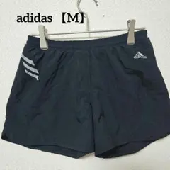 adidas 【M】ブラックランニングパンツ インナー付レディースキッズ