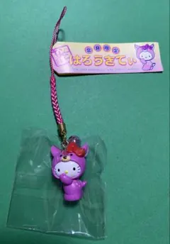 エヴァンゲリオン ハローキティ 初号機 根付け ストラップ 希少品 エヴァンゲリオン ハローキティ 初号機 根付け ストラップ 希少品