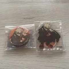 僕のヒーローアカデミア　ワールドヒーローズ ミッション爆豪勝己 アクスタ缶バッジ