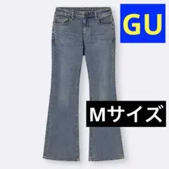 GU ジーユー　スリムフレアジーンズ　65 BLUE ブルー　Mサイズ　M