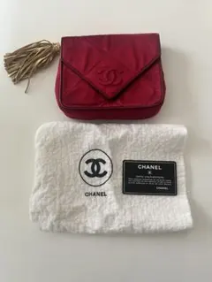 CHANEL マトラッセ フリンジチェーン ショルダーバッグタッセル付き