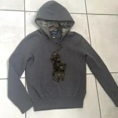 おしゃれPolo Ralph Lauren 迷彩刺繍ニットパーカー　L⭐︎160㎝