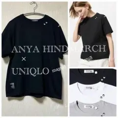アニヤハインドマーチ×ユニクロ　完売品　T1BOXY Tシャツのサムネイル