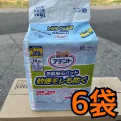 アテント お肌安心パッド 軟便モレも防ぐ 16枚入 6袋セットのサムネイル