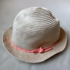 Carter’s ベージュ 麦わら帽子 ピンクのひものサムネイル