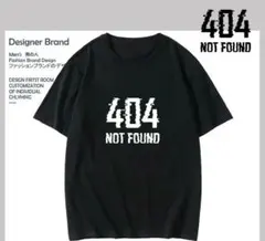 404 NOT FOUND Tシャツ 黒Lサイズ