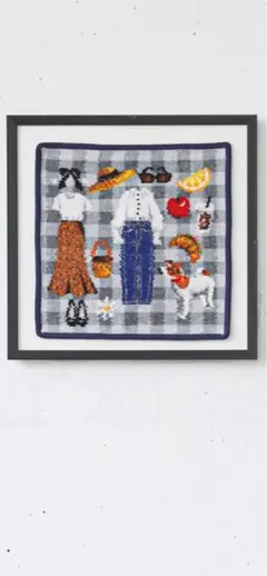 FEILER 別注 PIQUE-NIQUE IÉNAハンカチ　ネイビー