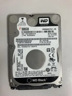 WD 2.5インチHDD SATA 500GB WD5000LPLX-08