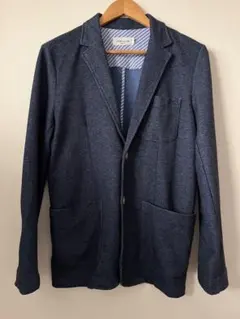 美品　ダークブルー テーラードジャケット