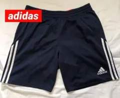 adidas ネイビー ハーフパンツ CLIMALITE ショートパンツ　L