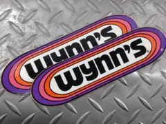 【送料込】2枚組 wynn's ステッカー 珍品 バンパーステッカー