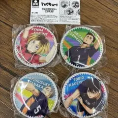 ハイキュー！！ラメグリッター缶バッジ 孤爪研磨 田中龍之介 影山飛雄 澤村大地
